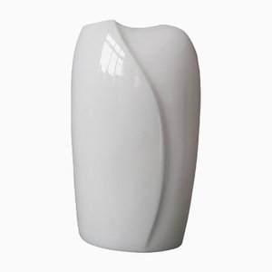 Weiße skandinavische Vase von Arabia