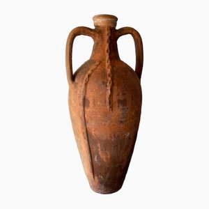 Large Aegean Terracotta Amphora Vase