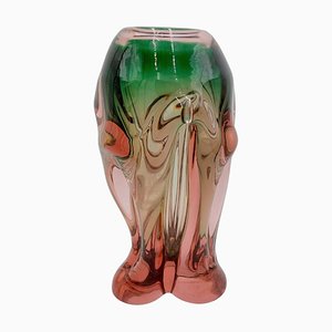 Large Glass Vase, Czechoslovakia, 1960s