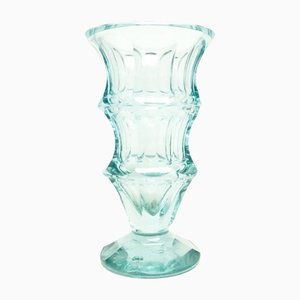 Vase Art Déco en Cristal de Niemen Glassworks, Pologne, 1930s