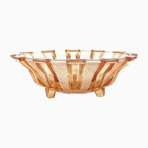 Glass Bowl from Val Saint Lambert, Belgium, 1950s