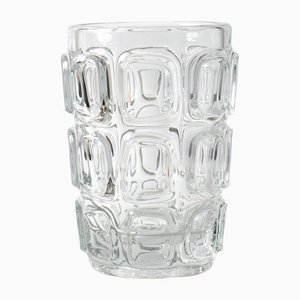 Optical Glass Vase by Frantisek Vizner for Libochovice, 1960s