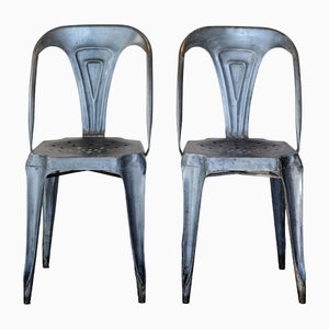 Metal Chairs by Joseph Mathieu, 1920s, Set of 2