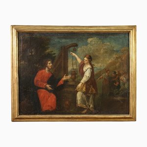 Italian Artist, Christ and the Samaritan Woman at the Well, 1680, Oil on Canvas