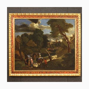 Flämischer Künstler, Landschaft, 1750, Öl auf Leinwand