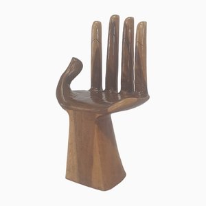 Wooden Hand Chair in the style of Pedro Friedeberg, 1970s