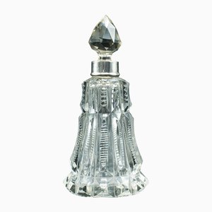 English Glass and Silver Tipple Decanter, 1920s