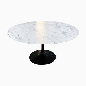 Circular Marble Top Dining Table by Eero Sarinern for Knoll International, 1990s