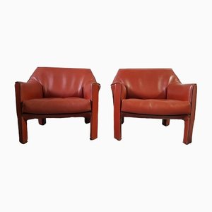 CAB 415 Chairs by Mario Bellini for Cassina, 1983, Set of 2