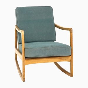 Rocking Chair par Ole Wanscher pour France & Søn / France & Daverkosen, Danemark, 1950s