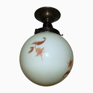 Lampada da soffitto in ottone, anni '20