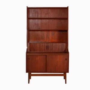 Tall Bookcase or Secretaire in Teak Veneer