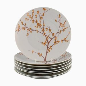 Assiettes Herbst / Autumn en Porcelaine par Bjørn Wiinblad pour Rosenthal, 1970s, Set de 8