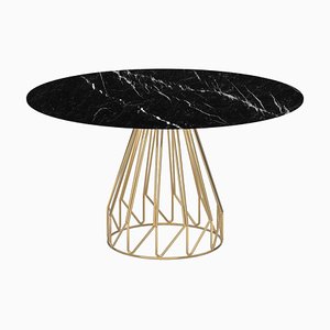 Madama Black Marquina Marble Table by LapiegaWD