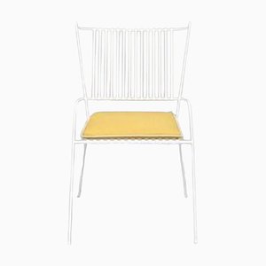 White Capri Chair with Seat Cushion by Cools Collection