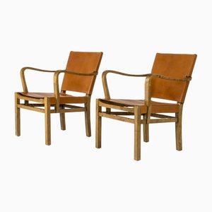 Fauteuils par Elias Svedberg, 1930s, Set de 2