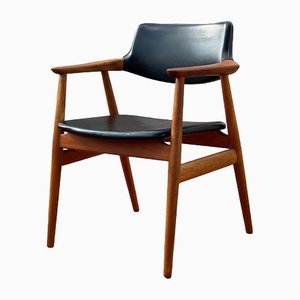 GM11 Teak Desk Armchair from Glostrup, 1960s