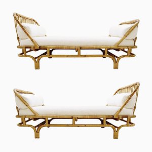 Divans Mid-Century en Bambou, Italie, 1960s, Set de 2