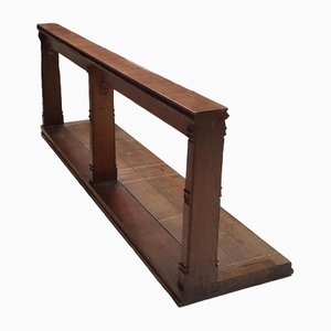 Vintage Oak Church Kneeler from a Newcastle Cathedral