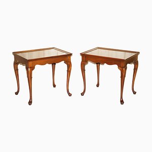 Tavolini Georgiani in legno, set di 2