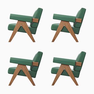 053 Capitol Complex Armchairs by Pierre Jeanneret for Cassina, Set of 4