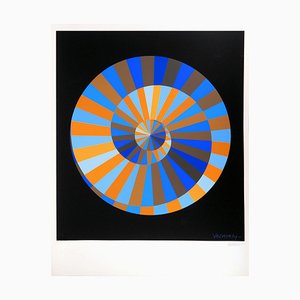 Victor Vasarely, Olympia, Sky and Sun, Original Screenprint, 20th Century