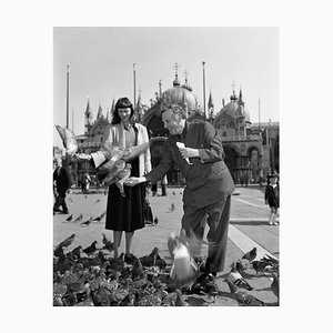 Vittorio Pavan, Marc Chagall in Venedig, 1948, Silbergelatine Druck