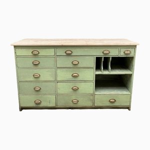 Antique Pine Bank of Drawers, 1900s