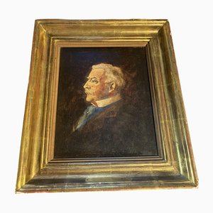 Portrait of Man, 19th Century, Painting, Framed