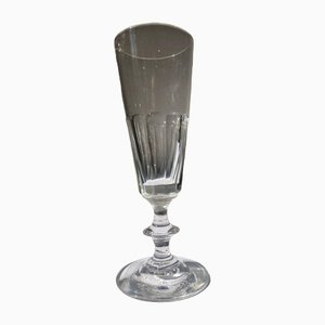 French 19th Century Crystal Champagne Flutes attributed to Baccarat, 1890s