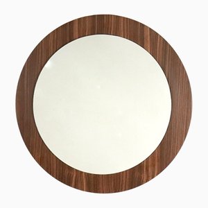 Espejo con borde de madera