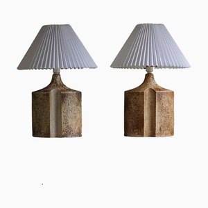 Ceramic Table Lamps by Haico Nitzsche for Søholm, Denmark, 1970s, Set of 2