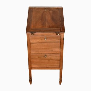 Small Directoire Style Scriban Desk Cabinet in Walnut, Early 20th Century