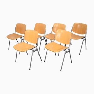 Model DSC 106 LG Chairs by Giancarlo Piretti for Anonima Castelli, Italy, 1990s, Set of 6