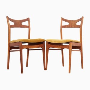 Danish Oak Chairs, 1970s, Set of 2