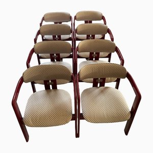 Fauteuils Pamplona par Augusto Savini pour Pozzi, 1970s, Set de 8