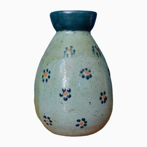 Antique Glazed Earthenware Open Neck Vase