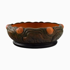 Glazed Handmade Ceramic Bowl from Ipsen, Denmark, 1920s