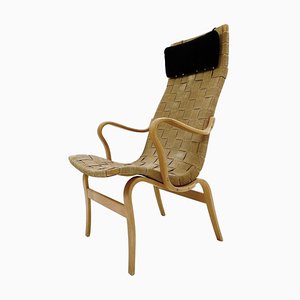 Mid-Century Scandinavian Model Eva Hög Easy Chairs by Bruno Mathsson, 1960s