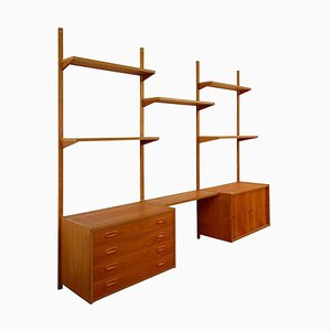 Mid-Century Danish Wall Unit attributed to Peter Sorensen for PS System, 1960s