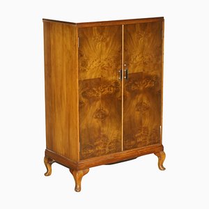 Armoire de Toilette Art Déco Antique en Noyer de Waring & Gillow