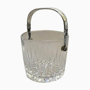 Sterling Silver and Glass Acorn Ice Bucket from Georg Jensen, 1950s