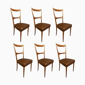 Vintage Dining Chairs by Paolo Buffa, Italy, 1950s, Set of 6