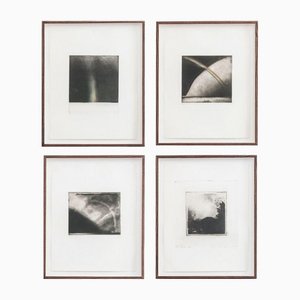 Norman Ackroyd, Various Compositions, 1970s, Etchings, Framed, Set of 4