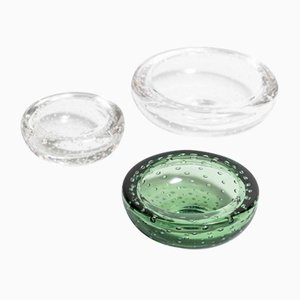 Bubble Glass Bowls from Whitefriars, 1970s, Set of 3