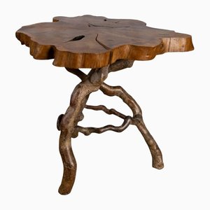 English Laburnum Root Wood Table