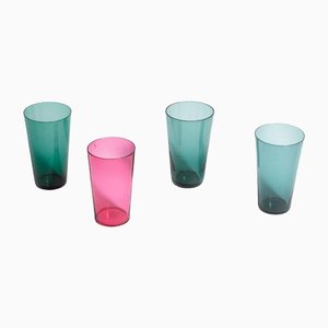 Vasos victorianos en forma de poni. Juego de 4