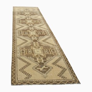 Tapis de Couloir Vintage Beige, Turquie, 1960s