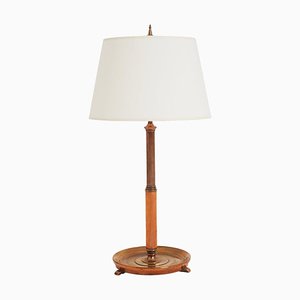 Antique Table Lamp in Copper, 1890s