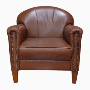 Art Deco Leather Armchair